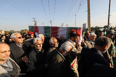 مراسم تشییع پیکر شهید«مجتبی عباس‌نژاد» از شهدای سانحه هوایی در اهواز