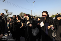 مراسم تشییع پیکر شهید«مجتبی عباس‌نژاد» از شهدای سانحه هوایی در اهواز