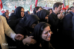 مراسم تشییع پیکر شهید«مجتبی عباس‌نژاد» از شهدای سانحه هوایی در اهواز