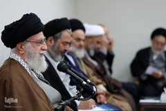 دیدار جمعی از دست‌اندرکاران و کارگزاران حج با حضرت آیت‌الله خامنه‌ای، رهبر معظم انقلاب اسلامی