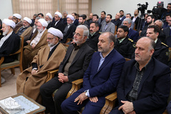 دیدار جمعی از دست‌اندرکاران و کارگزاران حج با حضرت آیت‌الله خامنه‌ای، رهبر معظم انقلاب اسلامی