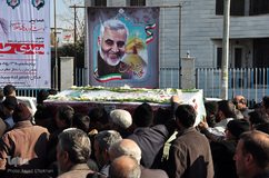 تشییع پیکر جانباز شهید ۷۰درصد«برات‌الله علی‌آبادی» در کاشمر