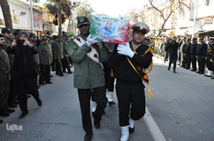 تشییع پیکر جانباز شهید ۷۰درصد«برات‌الله علی‌آبادی» در کاشمر