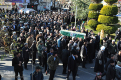 تشییع پیکر جانباز شهید ۷۰درصد«برات‌الله علی‌آبادی» در کاشمر