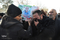 تشییع پیکر جانباز شهید ۷۰درصد«برات‌الله علی‌آبادی» در کاشمر