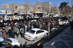 تشییع پیکر جانباز شهید ۷۰درصد«برات‌الله علی‌آبادی» در کاشمر