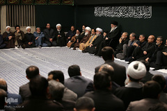 عزاداری شب شهادت حضرت فاطمه زهرا (سلام‌الله‌علیها) در حسینیه امام خمینی رحمه‌الله