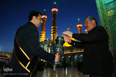 حرم کریمه اهل بیت در شب شهادت حضرت زهرا(س)