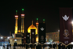 حرم کریمه اهل بیت در شب شهادت حضرت زهرا(س)