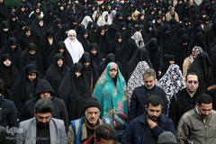 تجمع عزاداران فاطمی در میدان فاطمی