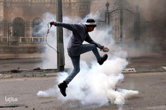 درگیری میان شهروندان فلسطینی و نظامیان صهیونیست