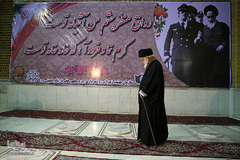 حضور رهبر انقلاب در مرقد مطهر امام خمینی(ره) و گلزار شهدا