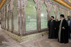 حضور رهبر انقلاب در مرقد مطهر امام خمینی(ره) و گلزار شهدا