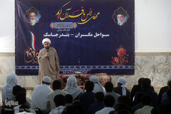 محفل انس با قرآن کاروان قرآنی انقلاب در مسجد جامع اهل سنت جاسک