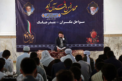 محفل انس با قرآن کاروان قرآنی انقلاب در مسجد جامع اهل سنت جاسک