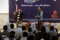 محفل انس با قرآن کاروان قرآنی انقلاب در مسجد جامع اهل سنت جاسک