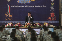 محفل انس با قرآن کاروان قرآنی انقلاب در جمع کارکنان منطقه دوم نیروی دریایی ارتش