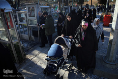 مراسم عطرافشانی و گلباران مزار مطهر شهدای بهشت زهرا(س) تهران