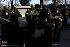 مراسم عطرافشانی و گلباران مزار مطهر شهدای بهشت زهرا(س) تهران