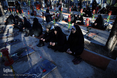 مراسم عطرافشانی و گلباران مزار مطهر شهدای بهشت زهرا(س) تهران