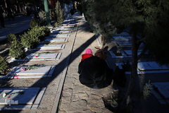 مراسم عطرافشانی و گلباران مزار مطهر شهدای بهشت زهرا(س) تهران