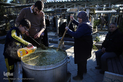 مراسم عطرافشانی و گلباران مزار مطهر شهدای بهشت زهرا(س) تهران