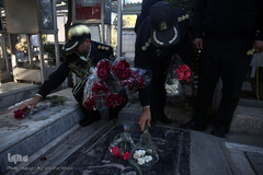 مراسم عطرافشانی و گلباران مزار مطهر شهدای بهشت زهرا(س) تهران