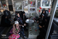 مراسم عطرافشانی و گلباران مزار مطهر شهدای بهشت زهرا(س) تهران