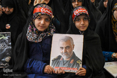 مراسم چهلمین روز شهادت سرداران مقاومت در قم