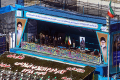 حماسه یوم الله ۲۲ بهمن از نمای برج آزادی