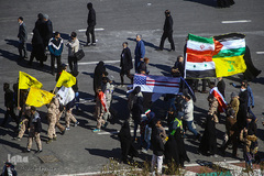 حماسه یوم الله ۲۲ بهمن از نمای برج آزادی