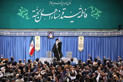 دیدار مداحان اهل‌بیت علیهم‌السلام با رهبر انقلاب