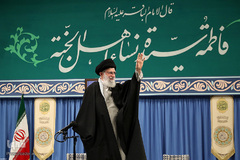 دیدار مداحان اهل‌بیت علیهم‌السلام با رهبر انقلاب