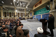 دیدار مداحان اهل‌بیت علیهم‌السلام با رهبر انقلاب