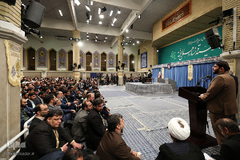 دیدار مداحان اهل‌بیت علیهم‌السلام با رهبر انقلاب