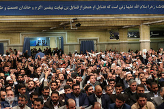 دیدار مداحان اهل‌بیت علیهم‌السلام با رهبر انقلاب