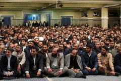 دیدار مداحان اهل‌بیت علیهم‌السلام با رهبر انقلاب