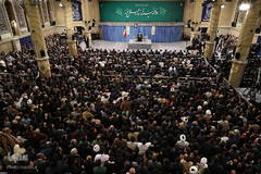 دیدار مداحان اهل‌بیت علیهم‌السلام با رهبر انقلاب