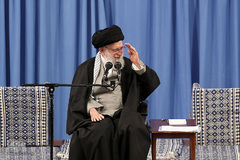 دیدار مداحان اهل‌بیت علیهم‌السلام با رهبر انقلاب