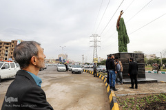 رونمایی از تندیس سردار سلیمانی در اهواز