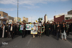 تشییع شهید مدافع حرم "سید قدرت موسوی" در سمنان
