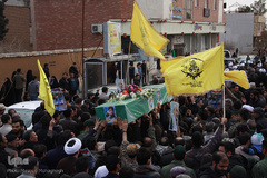 تشییع شهید مدافع حرم "سید قدرت موسوی" در سمنان