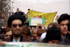 تشییع شهید مدافع حرم "سید قدرت موسوی" در سمنان