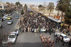 تشییع شهید مدافع حرم "سید قدرت موسوی" در سمنان