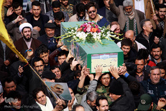 تشییع شهید مدافع حرم "سید قدرت موسوی" در سمنان