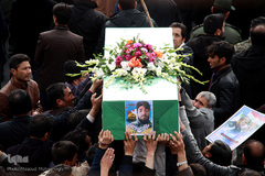 تشییع شهید مدافع حرم "سید قدرت موسوی" در سمنان