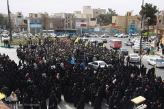 تشییع شهید مدافع حرم "سید قدرت موسوی" در سمنان