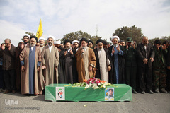 تشییع شهید مدافع حرم "سید قدرت موسوی" در سمنان