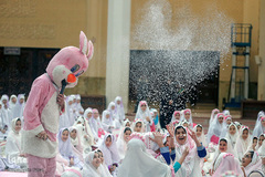 جشن تكلیف دانش‌آموزان شیرازی در حرم شاهچراغ(ع)