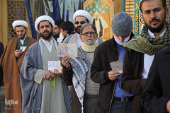 حضور پرشور مردم قم در نخستین ساعات رأی‌گیری